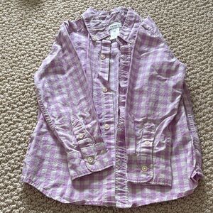 Carter's Purple Plaid Button-Down Shirt 4T